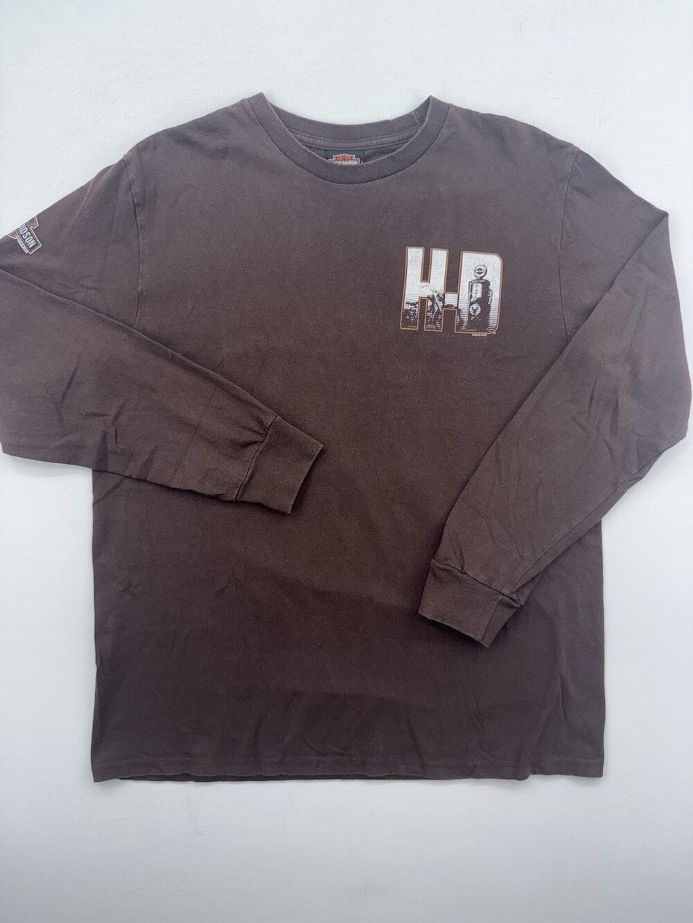Vintage Y2K Harley Davidson Biker Skull Logo Florida Shirt Mens Size M